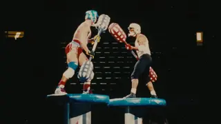 Poster for Muscles & Mayhem: An Unauthorized Story of American Gladiators