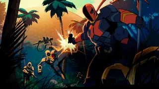 Poster for Deathstroke: Knights & Dragons